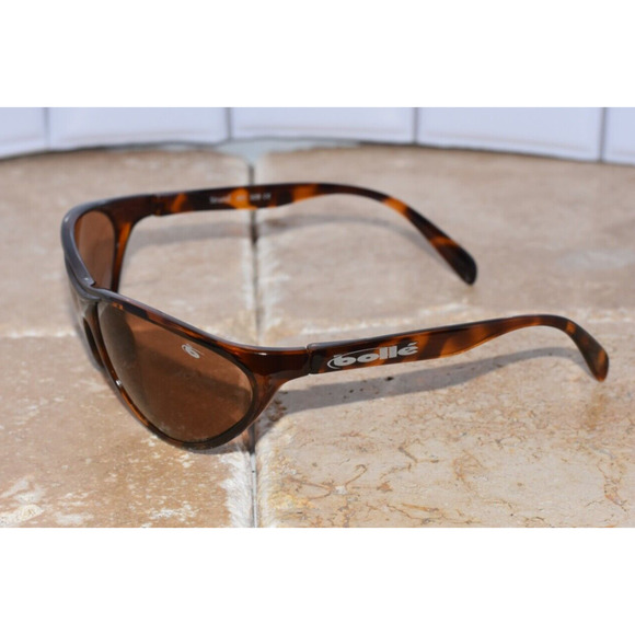 BOLLE Strand Sport Polarized Brown Tortoise Wrap Oval Sunglasses UNISEX - Picture 2 of 11
